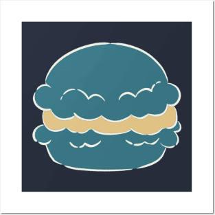 Teal Macarons Posters and Art